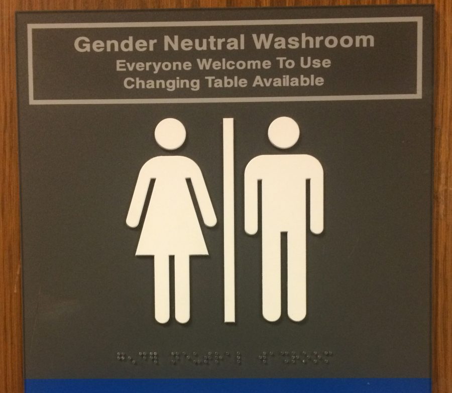 EdCC’s only gender neutral bathroom is located in an alcove attached to the northwest corner of Brier Hall. College administration plans to add more all-gender bathrooms in the near future.
