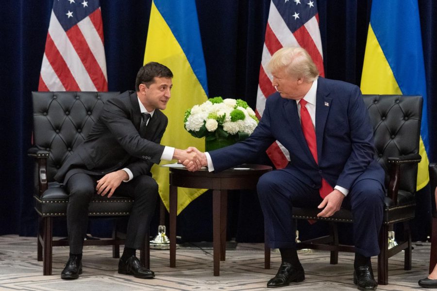 Ukranian President Volodymyr Zelensky and President Donald Trump.
