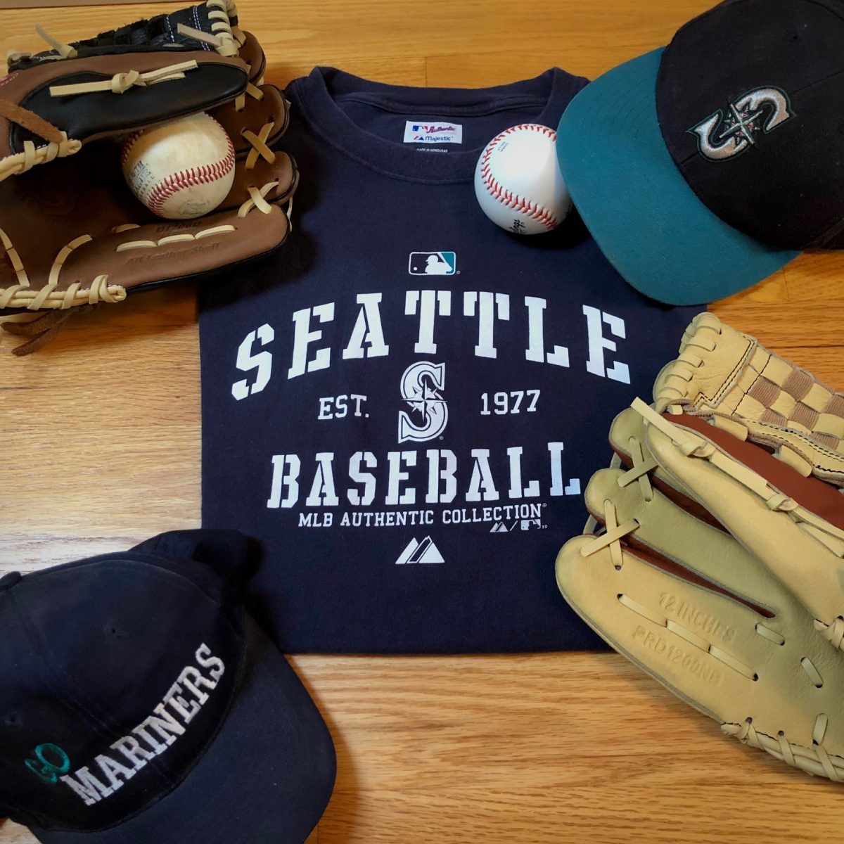 Over the years Seattle Mariner enthusiast, Gary Axtell, has collected various sports merchandise. 
